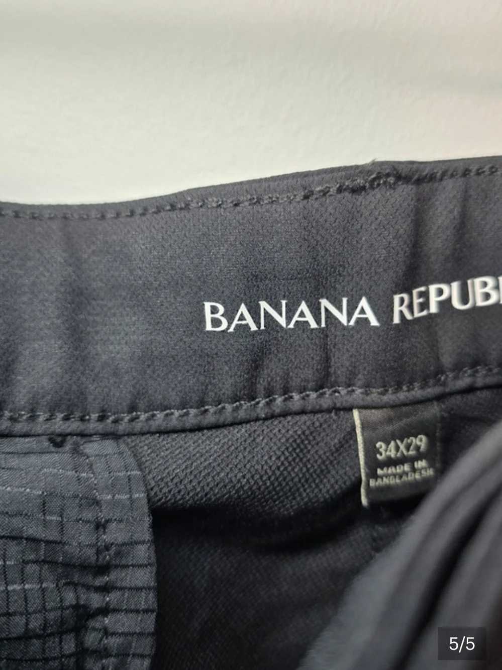 Banana Republic Men's Black Chinos - Slim Straight Sz 34x29